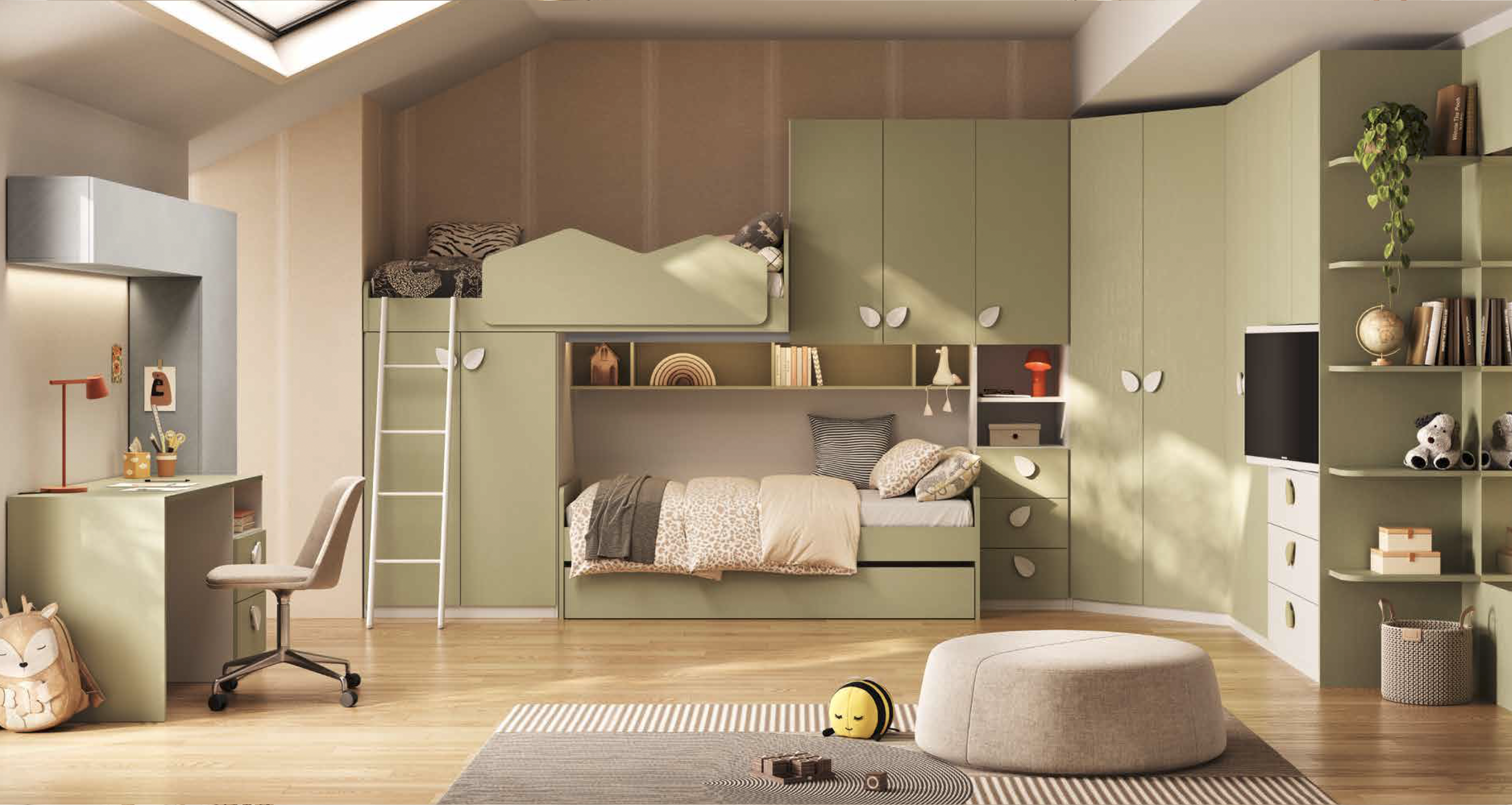 SOPPALCO GRANDE Cameretta a soppalco grande JUNIOR - immagine 1